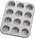 Mrs. Anderson's Baking Non-Stick 12-Cup Mini Muffin Pan, European Carbon Steel, PFOA Free