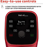 Instant Pot Vortex 2QT Mini Air Fryer, Small Air fryer that Crisps,Reheats,Bakes,Roasts for Quick Easy Meals,Includes over 100 In-App Recipes, is Dishwasher-Safe, from the Makers of Instant Pot, Red