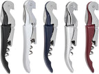 Thirsty Rhino Anggur Double Hinged Waiter's Corkscrew (Set of 6) (Black)