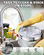 Cook N Home Stainless Steel Cookware Sets, 3-Ply 12 Pcs Pots and Pans Set with Stay-Cool Handle, Non-Toxic, Induction-Ready, Dishwasher & Oven Safe, Combatible w/ All Cooktops