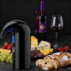 Electric Wine Aerator Dispenser Set – Automatic Wine Decanter & Pourer with LED Display, 200ml Smart Pour Control, Rechargeable Wine Pump & Stopper, Perfect Christmas Gifts for Wine Lovers