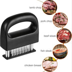 Meat Tenderizer with 48 Stainless Steel Ultra Sharp Needle Blades, Kitchen Cooking Tool for Tenderizing Beef, Chicken, Steak, Veal, Pork, Fish, BBQ, Marinade