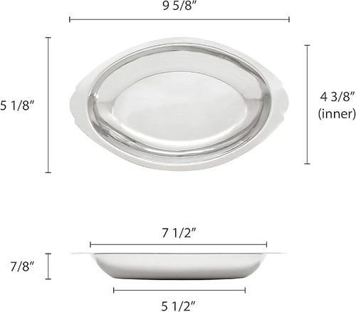 12 oz oval au gratin dish (0.7 millimeter), comes in each