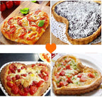 Mini Tart Pan Set of 6 Non-Stick 4 Inch Heart-shaped Quiche Pan with Removable Bottom Tart Pan for Pies, Quiche Bakeware, Muffin Molds, Cake Baking, Kitchen
