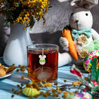 2Pcs Easter Stainless Steel Mesh Tea Infuser, 2.1 inch Tea Ball with Easter Eggs Pendant,Tea Strainer Tea Diffuser Tea Steeper for Filtering Tea,Tea Infusers for Loose Tea (Easter Egg, 2PC)