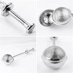 Flour Sifter, Stainless Steel Flour Sifter for Baking, One Handed Operation Baking Sifters, Great Flour Sieve Bakers Dusting Wand for Quick Sifting Cakes and Spices XVBITOR