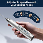 Sakgos Milk Frother Rechargeable Handheld-Electric Whisk 3 Speed Adjustable, Coffee Frother Wand with 3 Stainless Whisks, Electric Foam Maker, Drink Mixer Blender for Latte Cappuccino Matcha Egg