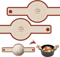Silicone Bread Sling for Dutch Oven, 2-Pack Non-Stick Reusable Baking Mats with Long Handles, Easy to Clean, Ideal for Sourdough Bread Transfer & Baking