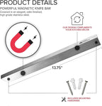 14 Inch Stainless Steel Magnetic Knife Bar - Use as Knife Holder, Knife Rack, Knife Strip, Kitchen Utensil Holder and Tool Holder