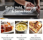 PanSaver Hotel Clear Sheet Pan Liners for Easy Clean Up - Disposable Buffet Pan Liners, Ovenable up to 400F (Bun Sheet Pan - 16 x 6 in)