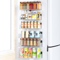 Mystozer Magnetic Spice Rack for Refrigerator, Kitchen Organizer and Storage Shelf, Clear (6 Pack)…