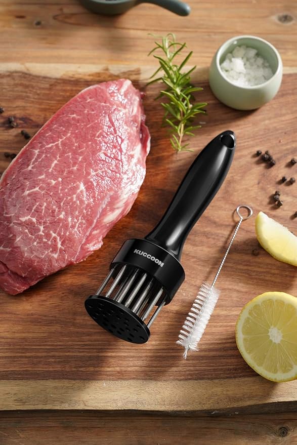 Meat Tenderizer Tool Stainless Steel Needle Ultra Sharp 24 Blades Tenderizer Tool for Tenderizing Beef Chicken Steak Veal Pork