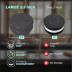 Kozo 2.5" Spice Grinder 2-Piece, Strong Grip By Kozo. (Black)