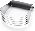 Spring Chef Large Gray Dough Blender For Baking, Heavy Duty Dough Cutter Tool, Stainless Steel Manual Pastry Cutter Tool with Sharp Blades, Dishwasher Safe Pastry Blender for Easy Mixing