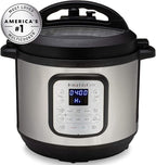 Instant Pot Duo Crisp 11-in-1 Air Fryer and Electric Pressure Cooker Combo with Multicooker Lids that Air Fries, Steams, Slow Cooks, Sautés, Dehydrates, & More, Free App With Over 800 Recipes, 6 Quart