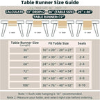 Fexia Boho Table Runner for Christmas Thanksgiving Home Decor with Tassels 90 Inch Cream & Brown Macrame Runner for Dining & Bedroom Baby Bridal Shower Decor(12x90 Inches)