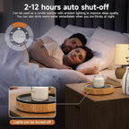36W Mug Warmer, 3 Temperature Settings, Auto Shut Off (2-12H), Max 176°F, Wood Grain Design with Ambient Light,Ideal Gift for Home & Office (Wood Grain)