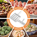 Meatball Maker Tool,Stainless Steel Non Stick Meat ball Maker,Portable Meatballs Scoop Ball Maker Kitchen Restaurant Must Have Meatball Making Set,Home Cooking Tools