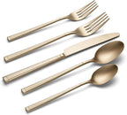 Oneida 897339 Robyn Satin Champagne Mist 20-Piece Flatware Set