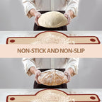 Silicone Bread Sling for Dutch Oven, 2 PCS Red Non-Stick & Reusable Bread Baking Supplies with Extra Long Handles, Easily Transfer Sourdough, Dishwasher Safe, Round