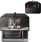 Kitten Daisy Print Toaster Oven Stain-resistant Cover for Kitchen Counter Decor, Heavy Duty Heat-resistant Microwave Oven Cover, Washable (Medium-16.1 * 19.71 * 10 inches)