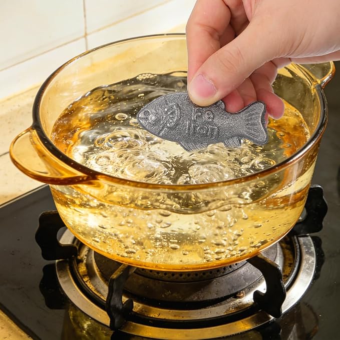Balacoo 2 Pcs Iron Fish for Cooking, Natural Iron Supplement Tool for Pregnant Women Vegans Athletes - Safe & Effective Cooking Tool (fish-shaped)