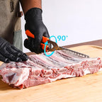 Rib Membrane Remover, Stainless Steel Cooking Accessories, Ergonomic BBQ Accessories, Dishwasher Safe Grilling Accessories, Christmas for Men (Orange)