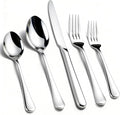 KIKCOIN 30 Pack Silverware Set for 6, Food-Grade Stainless Steel Flatware Set, Heavy Duty Mirror Polished Cutlery Utensils Set with Knives Spoons and Forks Set for Home Kitchen Restaurant Wedding
