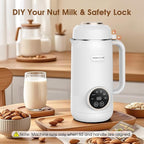 7 in 1 Nut Milk Maker Machine 28oz Automatic Milk Maker for Homemade Coconut, Oat, Soy, Plant-Based Milk, Juice with 18H Delay Start/6H Keep Warm/Self Cleaning (Cream)