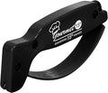 AccuSharp Gourmet Series, 15 Degree Knife Sharpener for Gourmet Knives, Diamond-Honed Tungsten Carbide Reversible Blades, Hones & Refines Straight-Edge or Serrated Gourmet Knives, Hand-Held, Black