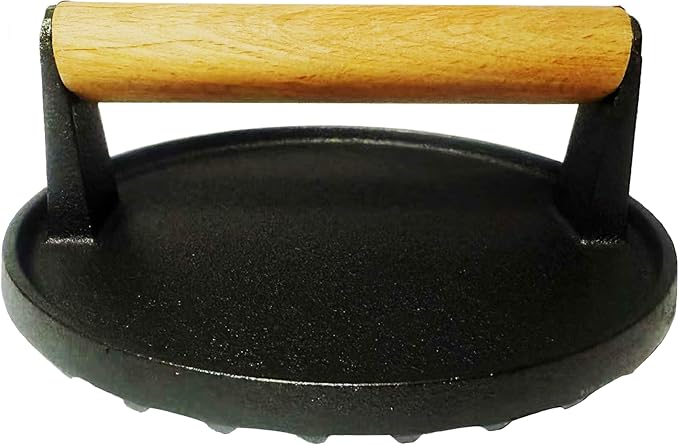 16cm Smashed Burger grill Press ，6.3inch Cast Iron Grill Press