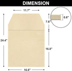 Pizza Stones Replacement Parts for Ooni Karu 16 Multi-Fuel Outdoor Pizza Oven Cordierite Baking Pizza Stones for Ooni Pizza Oven Stones Accessories for Bread, Pies,Pastry &Pizza