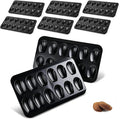 8pc Nonstick Madeleine Pan for Baking, 12-Cavity Shell Shape Cake and Cookie Mold Tray, Carbon Steel Cookie Molds, Send Goods from Local Warehouse (8 PC)
