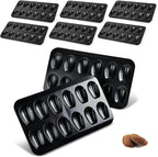 8pc Nonstick Madeleine Pan for Baking, 12-Cavity Shell Shape Cake and Cookie Mold Tray, Carbon Steel Cookie Molds, Send Goods from Local Warehouse (8 PC)