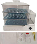 Electric Food Steamer, Steamer For Cooking,24L,800w Household Food And Vegetable Steamer, 24-Hour Delayed Start, Split Type Independent Water Tank, 3-Layer Stainless Steel Tray