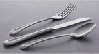 Oneida Silverware Set For 8, Satin Sand Dune 45-Piece Everyday Flatware Set with Serving Utensils, Service For 8, 18/0 Stainless Steel Silverware, Knives Spoons and Forks (Silver, 45 Piece)
