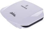 Courant Contact Grill, Panini Press Grill, 4 Servings Indoor Grill Champ, White (CCG-5681)