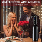 Electric Wine Aerator Dispenser Set – Automatic Wine Decanter & Pourer with LED Display, 200ml Smart Pour Control, Rechargeable Wine Pump & Stopper, Perfect Christmas Gifts for Wine Lovers