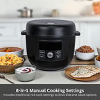 Tiger COL-A40U 2.6-Quart Compact 8-in-1 Electric Multi-Cooker with 21 Programmed Menus (Black)