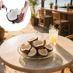 Coconut Opener Tool Set with Straws, Stainless Steel Straw Hole Punch and Coconut Meat Remover Scraper