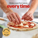 Pizza Steel PRO by Hans Grill | XL 1/4" Thick Square Conductive Metal Baking Steel for Oven and BBQ Cooking Pizzas | Bake and Grill Bread and Calzone with our Cast Iron Pizza Stone