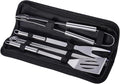 LAUDLIFE Professional Grade 12-Piece Stainless Steel BBQ Tool Set: Heavy Duty Grill Utensils (Fork, Tongs, Skewers) for Patio Cooking