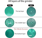Matoolser 3 Inch Spice Grinder Mills for Kitchen (Green)