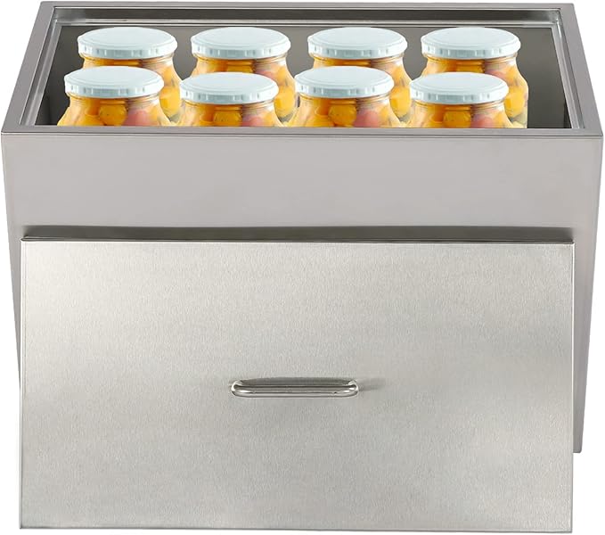 Stainless Steel Commercial Water Bath Canner,54 Quart Stove Top Water Bath Canner with 2 Canning Racks,Thermal Conductivity Uniform Stainless Steel Canning, Sunken Lid Design for High-Acid Food