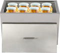 Stainless Steel Commercial Water Bath Canner,54 Quart Stove Top Water Bath Canner with 2 Canning Racks,Thermal Conductivity Uniform Stainless Steel Canning, Sunken Lid Design for High-Acid Food