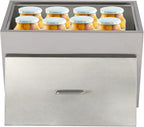 Stainless Steel Commercial Water Bath Canner,54 Quart Stove Top Water Bath Canner with 2 Canning Racks,Thermal Conductivity Uniform Stainless Steel Canning, Sunken Lid Design for High-Acid Food