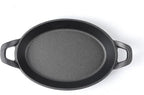 HAWOK Cast Iron Oval Casserole Dish, Au Gratin Cookware, 4 pcs