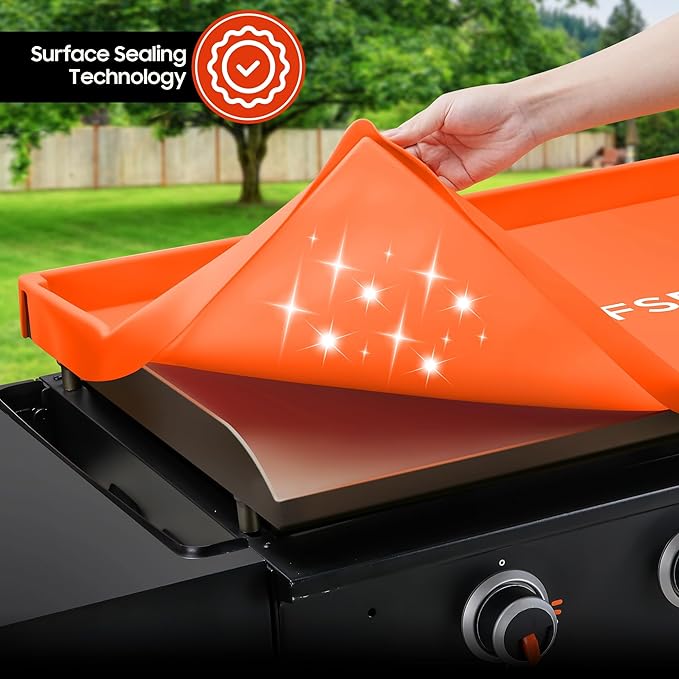 Silicone Griddle Cover for 36-Inch Omnivore Blackstone Griddle – Heavy-Duty Food Grade Reusable Grill Mat, Full Coverage Protection from Rust, Insects, and Leaves - New Models