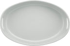 Rachael Ray Stoneware Bubble and Brown Oval Baker, 4.5-Quart, Light Sea Salt Gray