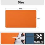 Ecotrim - Dish Drying Mat for Kitchen Counter | Coffee Bar Mat for Countertops | Heat Resistant Drainer Mat with Non-slip Rubber Backed | Hide Stain Kitchen Absorbent Draining Mat | Orange 18"x32"